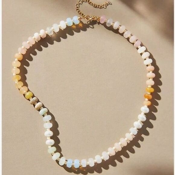 Anthropologie Jewelry - Boho summer beaded necklace S688